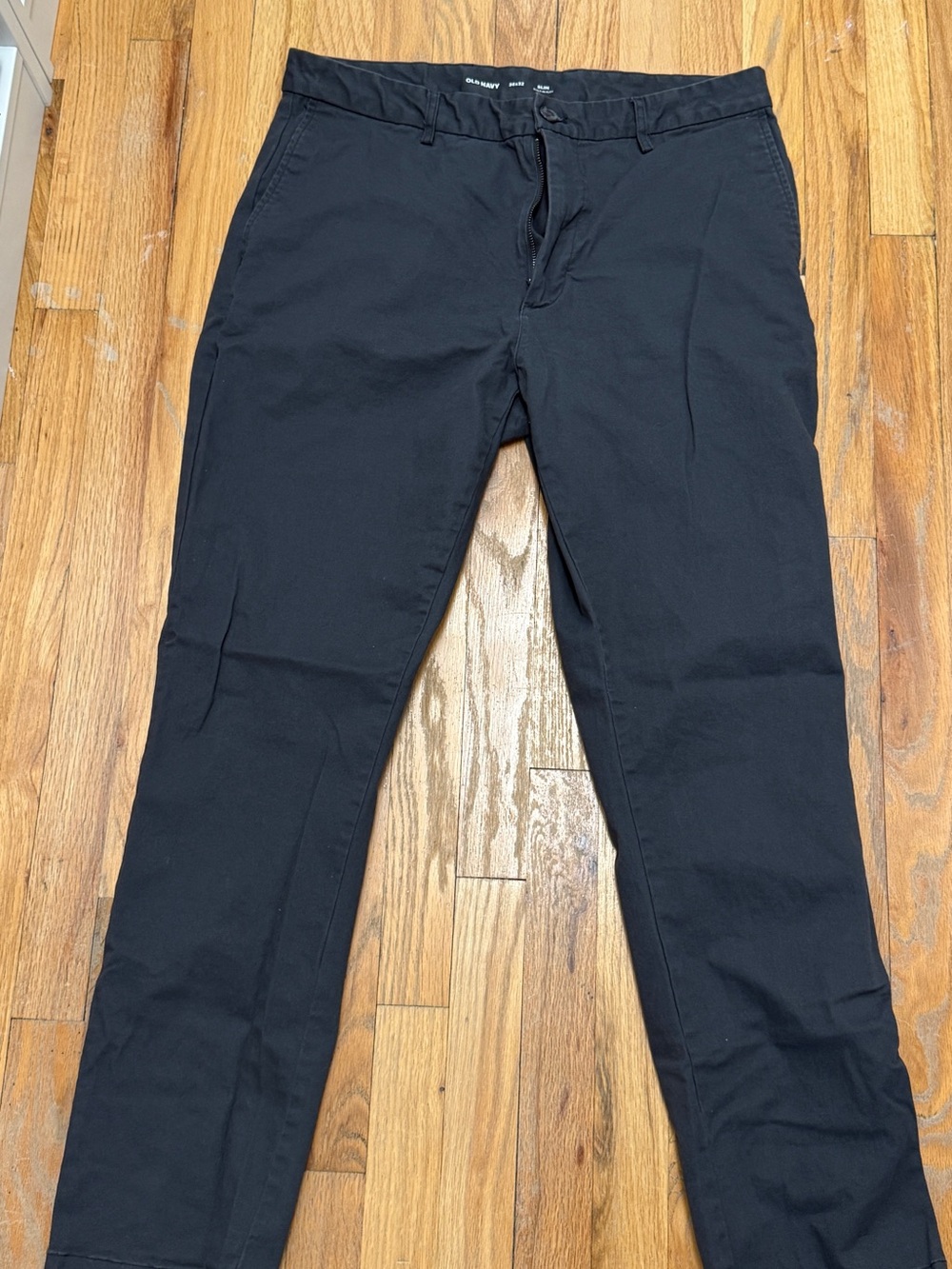 Old Navy Black Men's Chino Pants - Straight Fit 36x32